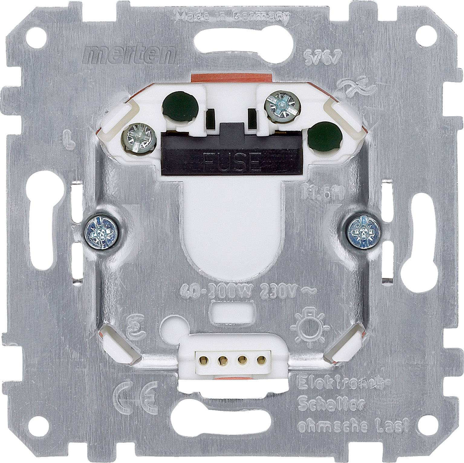 Merten 576799 Dimmer infälld Lämplig för ljuskälla: Halogenlampa, Glödlampa Aluminium