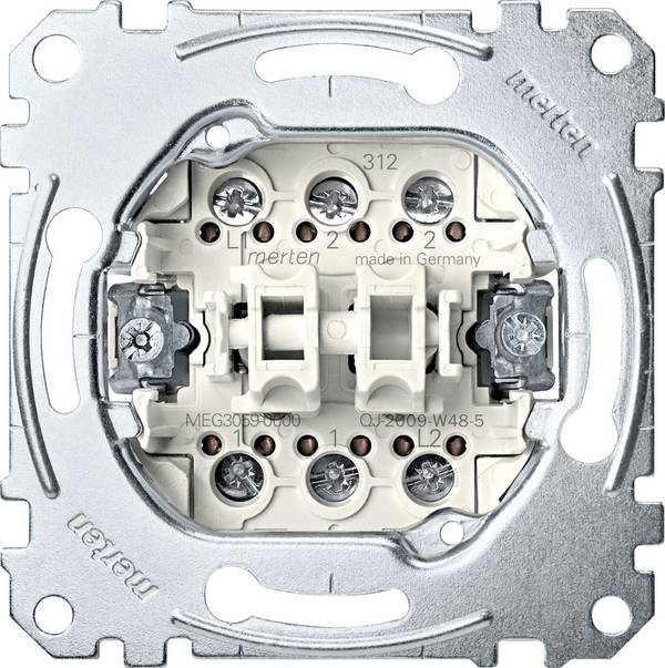 Merten 2x Insats Tryckknapp   MEG3059-0000 1 st