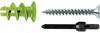 Fischer 524869 Plugg för gipsskivor 35 mm 4.5 mm 45 st