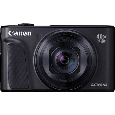 Canon PowerShot SX740 HS Digitalkamera 20.3 Megapixel Zoom (optisk): 40 x Svart 4K-video, Bluetooth, Vrid-/svängbar disp-0