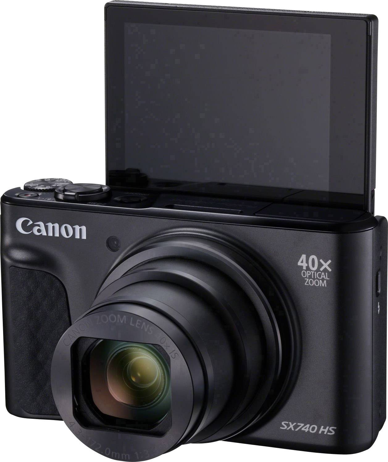Canon PowerShot SX740 HS Digitalkamera 20.3 Megapixel Zoom (optisk): 40 x Svart 4K-video, Bluetooth, Vrid-/svängbar disp-5