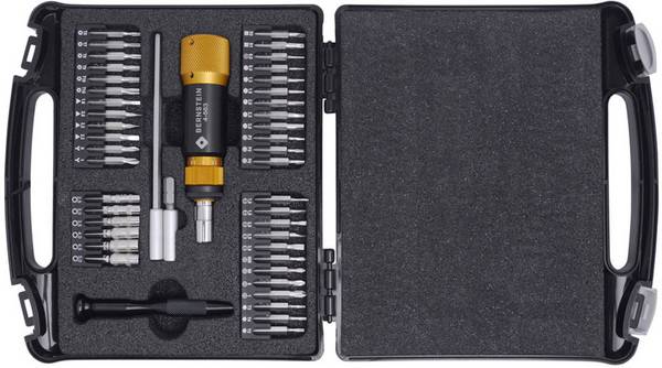 BERNSTEIN Tools for Electronics Bernstein Werkzeugfabrik 4-930 Bit-Set 46 delar 1/4" (6.3 mm)