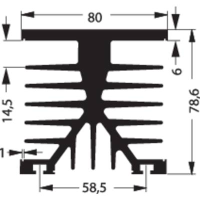 Fischer Elektronik 10022692 SK 89 100 KL-SSR2 Kylfläns 1 K/W (L x B x H) 100 x 75 x 87 mm