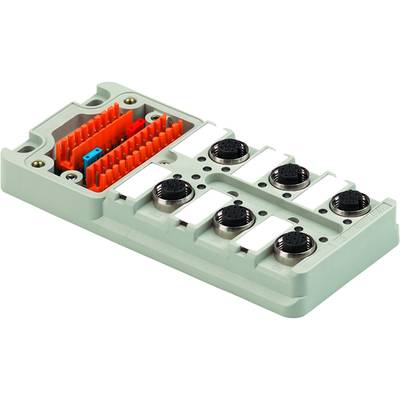 Weidmüller SAI-6-M 4P M12 UT 1705931000 Sensor/ställdon passiv M12 fördelare med metallgänga 2 st