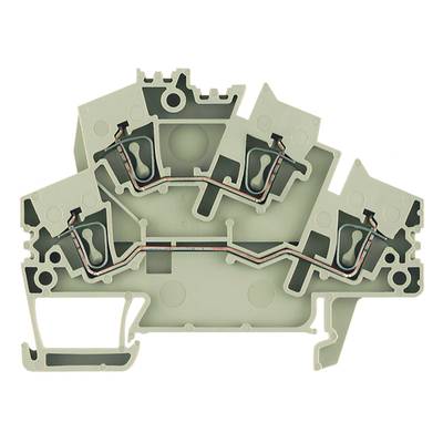 Weidmüller 1790990000-50 Dubbelstockklämma Fjäder Mörkbeige 50 st
