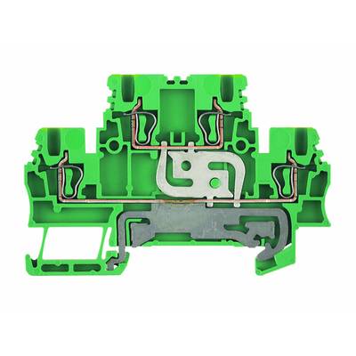 Weidmüller 1791150000 Skyddsledare terminal Fjäder Gröngul 100 st