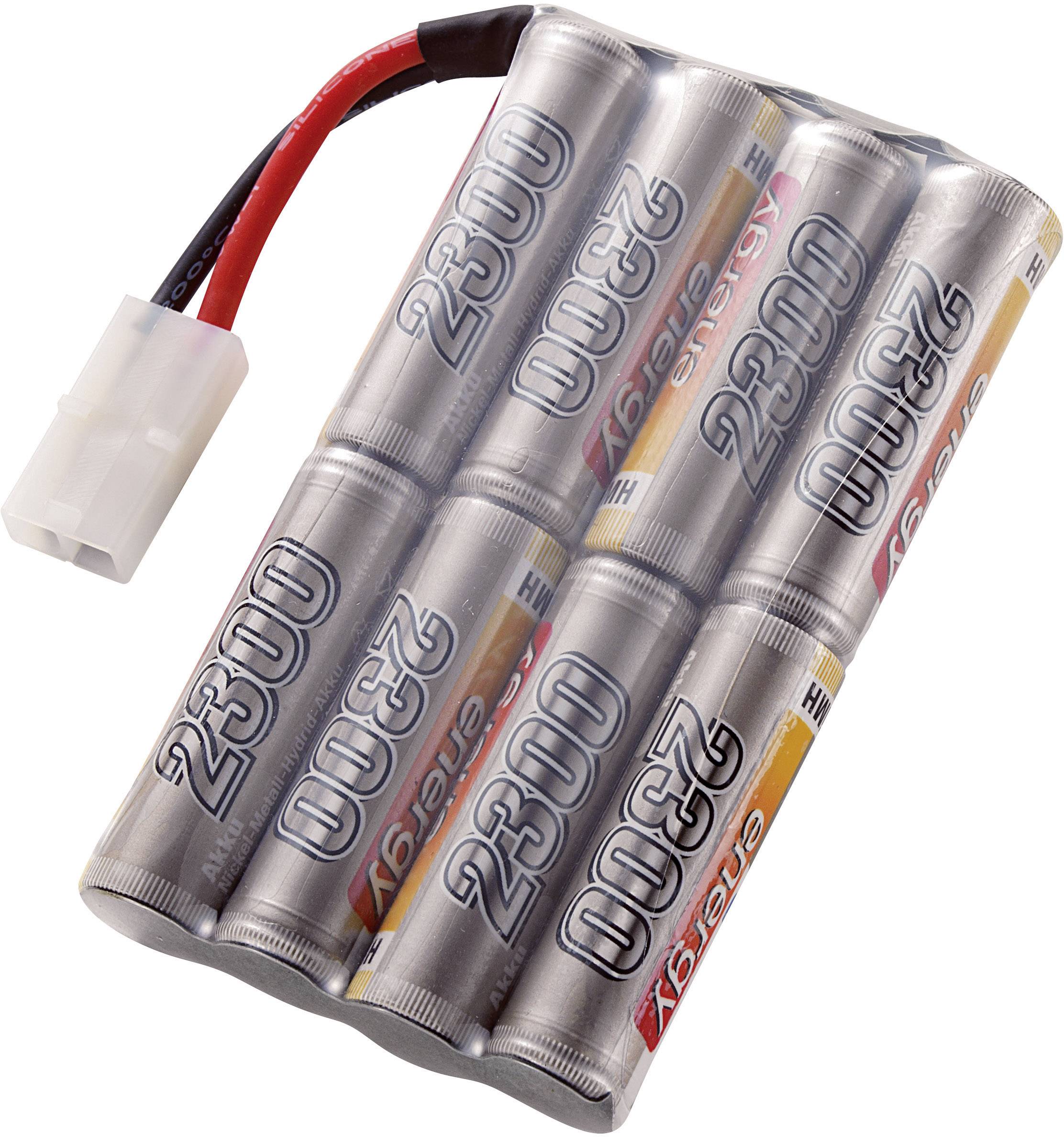 Conrad energy RC Batteripack (NiMh) 9.6 V 2300 mAh Antal celler: 8 Stick Tamiya stickpropp-0