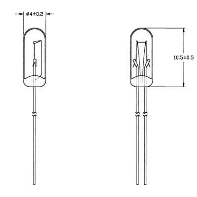 Barthelme Specialglödlampa Klar T1 1/4 WT 24 V 40 mA 1 set