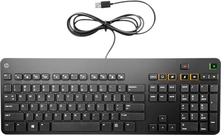 HP CONFERENCING KEYBOARD Tangentbord USB Fransk AZERTY Svart