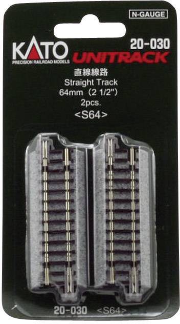 7078005 N Kato Unitrack Rakt spår 64 mm