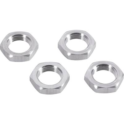 Reely 1:8 Hjulmuttrar Silver 4 st