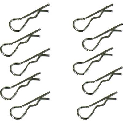 Reely 1:10 Karossfäste Silver Längd 27 mm 10 st