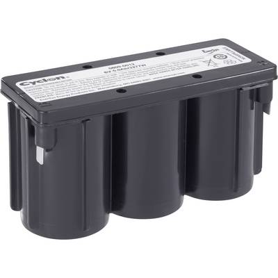Svart-grå batteriformat cylindriskt hölje, modellnummer på ovansidan. Används för elektroniska enheter eller industriella tillämpningar.