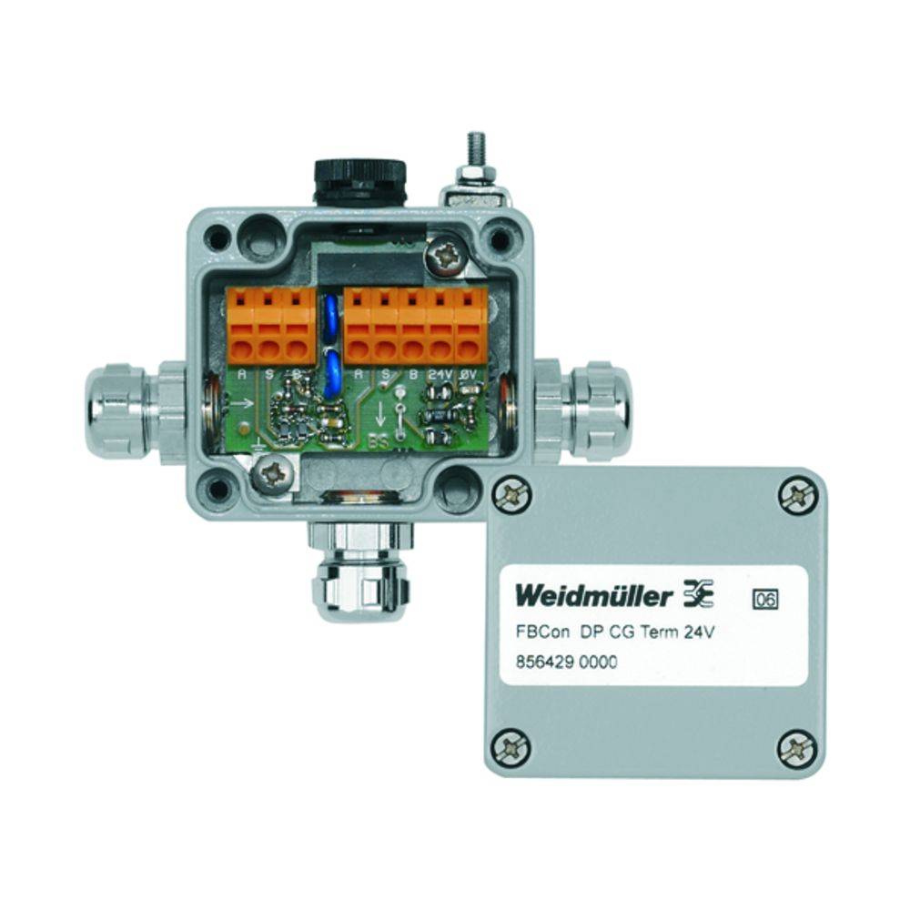 Weidmüller FBCON DP CG TERM 24V 8564290000 Sensor/ställdon aktiv PROFIBUS-DP Standardfördelare med bussterminering 1 st Piece