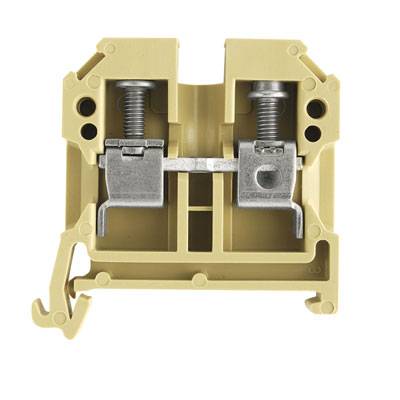 Weidmüller 0380560000 Genomggångsradklämma Skruv Beige, Gul 100 st