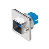 Fläns LWL, IP 67, Variant 14 centrallåsning, SCRJ Duplex-koppling, Singlemode