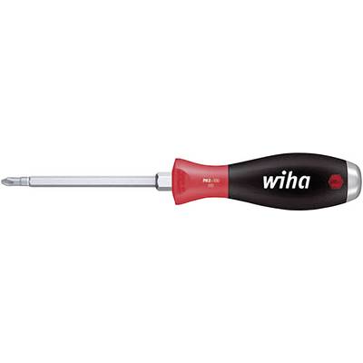 Kryssmejsel med röd och svart handtag, märke 'Wiha', PH2-huvud, lämplig för precisionsarbeten.