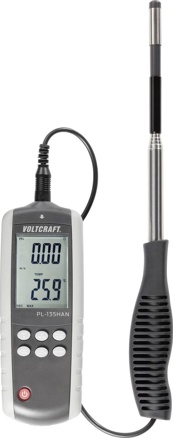 Anemometer VOLTCRAFT PL-135HAN 0.1 till 25 m/s