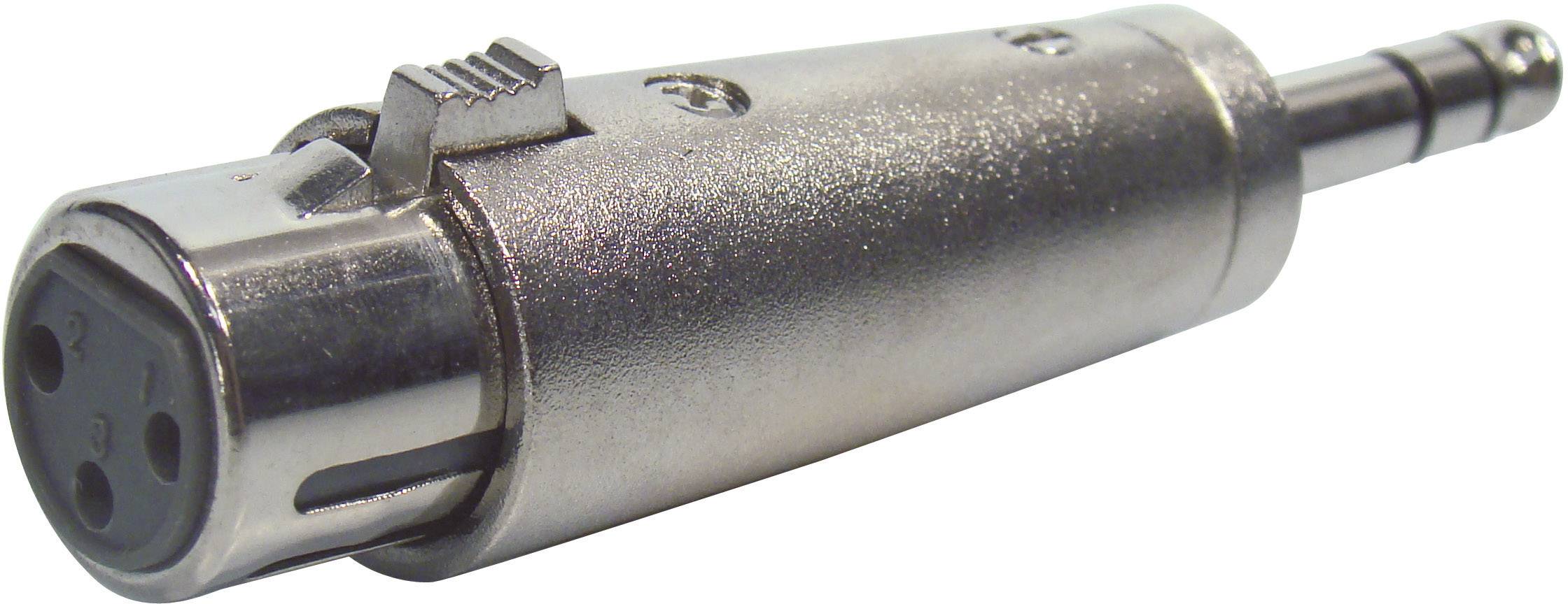 Paccs Audio Adapter [1x Teleplugg 6.35 mm - 1x XLR-honkontakt] Silver