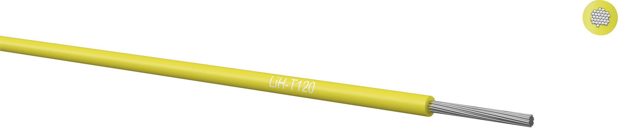 Gult elektriskt kabel med texten 'LM-7120', visar de inre metalltrådarna till höger. Symboliserar elektriska förbindelser.