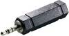 SpeaKa Professional SP-7869824 Teleplugg Audio Adapter [1x Teleplugg 3.5 mm - 1x Telejack 6.35 mm] Svart