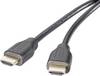 SpeaKa Professional HDMI Anslutningskabel HDMI-A-kontakt, HDMI-A-kontakt 1.50 m Svart SP-9001756 4K UHD, Audio Return Kanal, guldpläterad kontakt HDMI-kabel