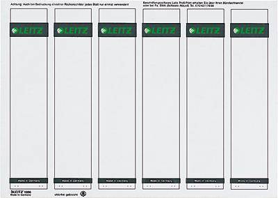 Leitz ryggetiketter PC-märkningsbar/1686-20-85 39x191mm grå inneh.150