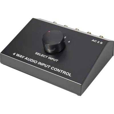 SpeaKa Professional SP-5741548 4 Port RCA audio switch-0