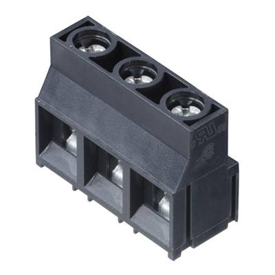Weidmüller LL 9.52/03/90 5.0SN BK BX Skruvklämma block 4 mm² Antal poler 3 Svart 100 st
