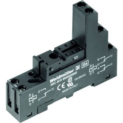 Weidmüller SRC 2CO Reläsockel Passar till följande serie: Weidmüller Serie RIDERSERIES (L x B x H) 65 x 15.6 x 77.6 mm 1