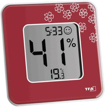 TFA Dostmann Style Termo-/Hygrometer Röd 30.5021.05