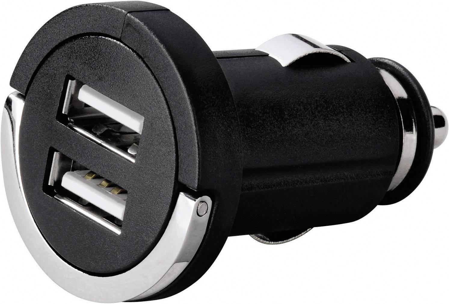 Hama Mini CLA 2.1 USB-laddare 10.5 W USB Svart Personbil