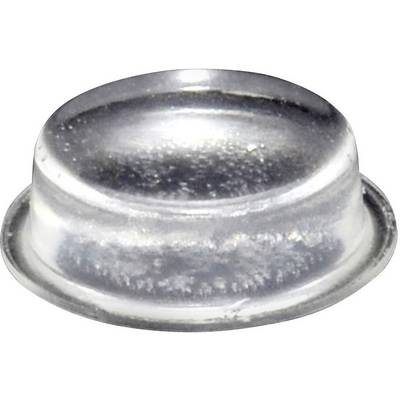 Ett silverfärgat knappcellsbatteri sett från sidan.