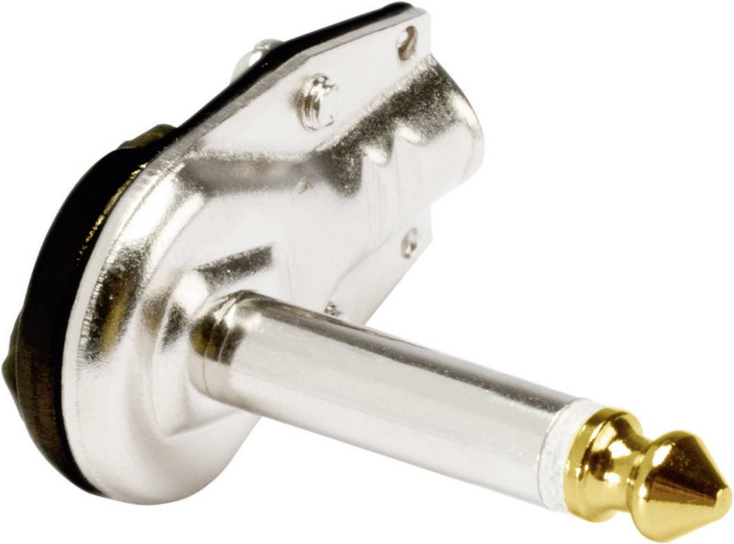 Hicon HI-J63MA05 Hörlursuttag 6.35 mm Kontakt hane vinklad Antal poler: 2 Svart 1 st
