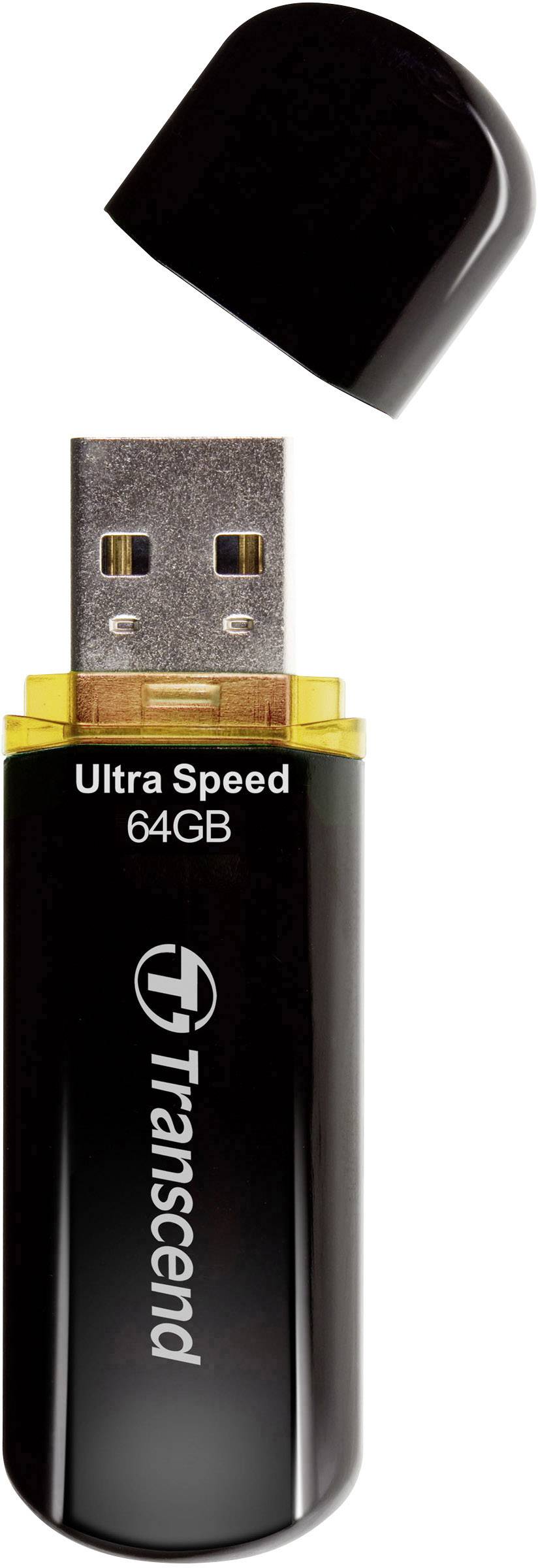 Transcend JetFlash® 600 USB-minne 64 GB Svart TS64GJF600 USB 2.0