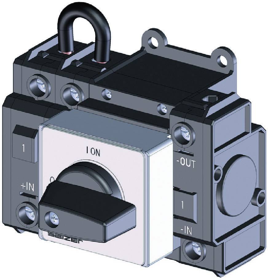 Sälzer D242-83300-026M1 Lastfrånskiljare likström 50 A 1000 V 1 x 90 ° Svart 1 st Piece