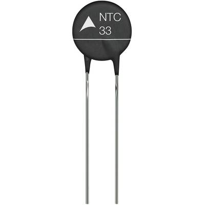 En svart NTC-termistor märkt 'NTC 33', med två metallkontakter nedtill.