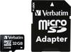 Verbatim MICRO SDHC 32GB CL 10 ADAP microSDHC-Kort 32 GB Class 10 inkl. SD-adapter