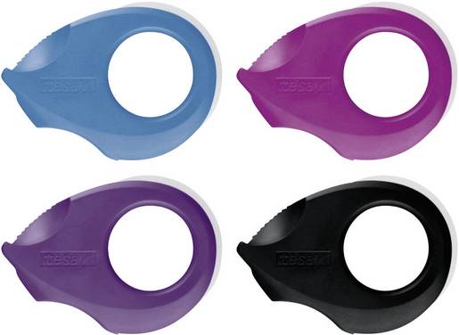 tesa Tejpdispenser 58230-00 Svart, Lila, Rosa, Blå Rullbredd (max.): 19 mm