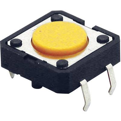 Omron B3F4005 B3F4005 Tryckströmställare 24 V/DC 0.05 A 1x Av/(På) momentan (L x B x H) 12 x 12 x 4.3 mm 1 st