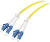 EFB Elektronik O0350.10 Fiberoptik LWL Anslutningskabel 10.00 m Gul [1x LC-stiftdon - 1x LC-stiftdon] 9/125 µ Singlemode OS2