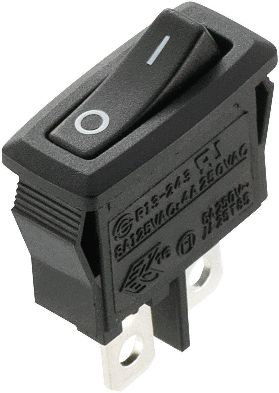 TRU COMPONENTS 1588061 Vippströmbrytare TC-R13-243F-02 250 V/AC 4 A 1x Av/(På) momentan 1 st
