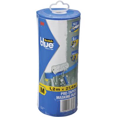 Scotch PTD2093EL-48-S Täckfolie ScotchBlue™ Blå (transparent) (L x B) 27.4 m x 1.2 m 1 st