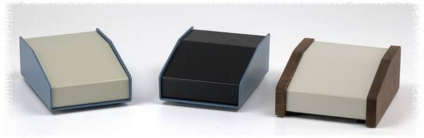 Hammond Electronics 1456PL3BKBU Panelhölje (L x B x H) 293 x 356 x 81 mm Aluminium Blå, Svart 1 st