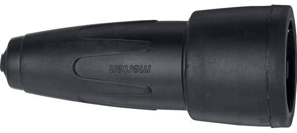 Merten 172991 Skarvuttag Massiv gummi 230 V Svart IP20