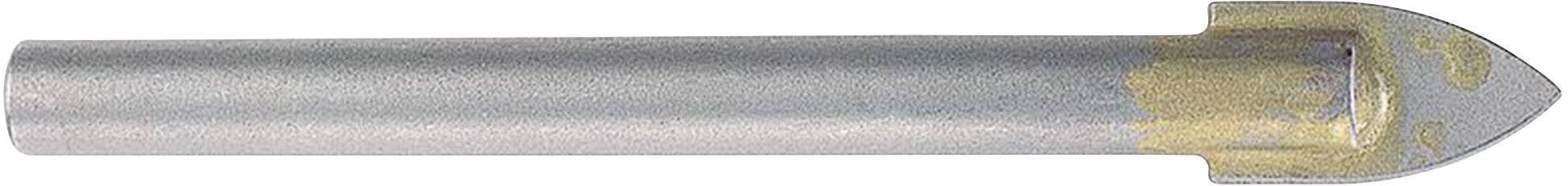 Borr med hårdmetallbelagd spets, lämplig för bearbetning av hårda material som metall eller betong.
