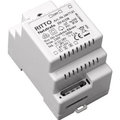 Ritto by Schneider Ritto Porttelefon DIN-skena nätaggregat Vit