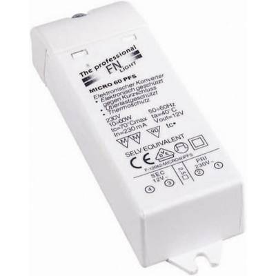 SLV 461060 Halogen transformatorer 12 V 10 - 60 W Dimbar med fasintervalldimmer