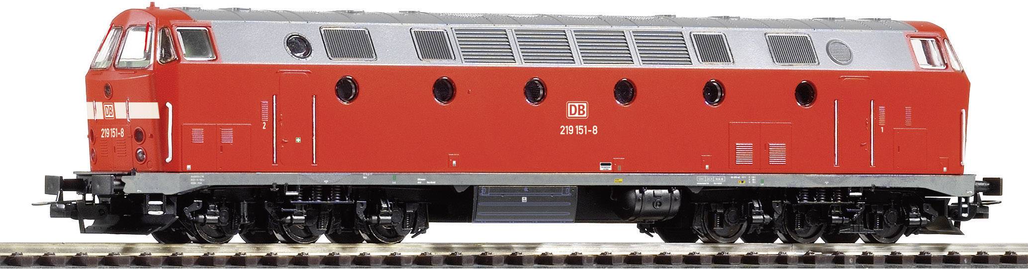 Diesellok H0 Piko H0 BR 219 Diesel DB V Grått Chassi (59933) DC