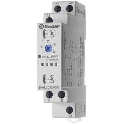 Finder 80.01.0.240.0000 80.01.0.240.0000 Tidsrelä Multifunktionell 1 st Tidsdomän: 24 h (max) 1 switch